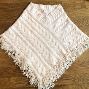 Banana Republic Light Pink Wool Pancho